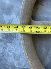 Bell System 26 1/2″ x 3 3/4″ Sheave Wheel Cable Pulley 1 3/8″ PIN No Hook ED4U