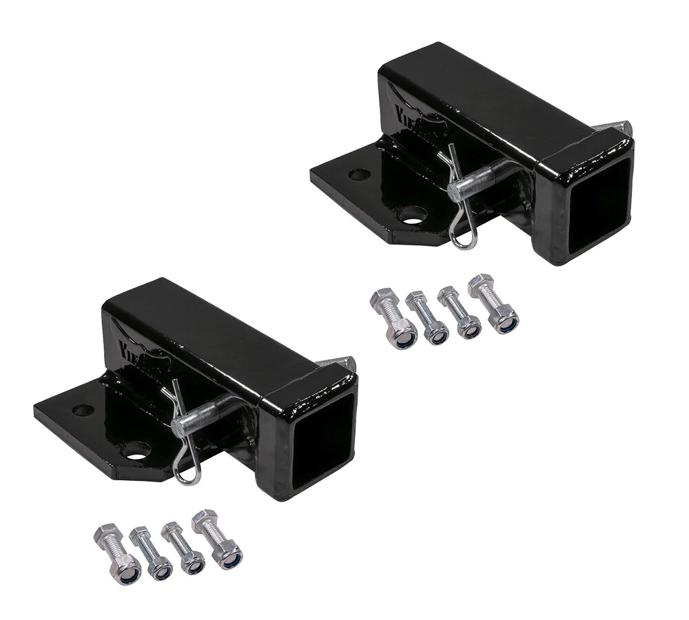 2Pcs Bolt-On Receiver Hitch for 2″ Transformer Tractor Hitch Towing Cap. 2500lbs