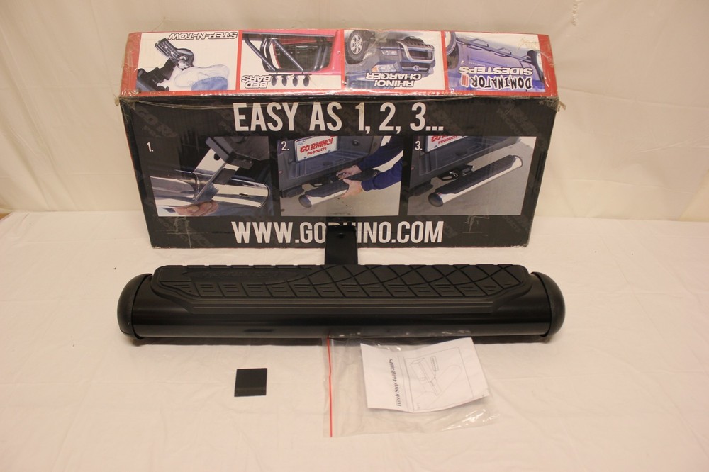 Go Rhino 460B 4″ Oval Hitch Step for 2″ Receivers BLACK A3