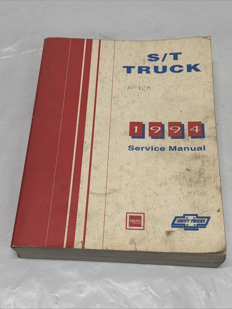 GMC Truck Chevy Trucks S/T Truck 1994 Service Manual Repair Maintenance Shop
