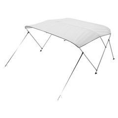 3 Bow Boat Bimini Tops, 600D Polyester Canopy with Aluminum Alloy Frame, Waterpr