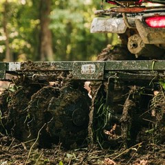 Titan Attachments 4 FT Tow-Behind Notched Disc Harrow Plow Attachment, 2″ Hitch