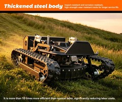 Remote Control Lawn Mower Robotic Crawler Mower Adjustable Track Outdoor