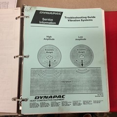 Dynapac CA-15 VIB COMPACTOR SERVICE MAINTENANCE MANUAL PARTS LIST OPERATOR GUIDE