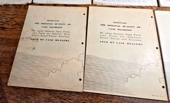 Vintage 1950s J.I. Case Parts Catalogs Planters Balers Rakes Lot of 11