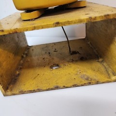 Amber Rotary Beacon Patlite #SKP-102 24 V Mounted On Steel