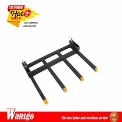2500lbs 42″ Clamp on Heavy Debris Fork for Tractor Skid Steer Buckets Universal