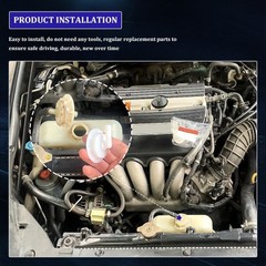 Radiator Coolant Reservoir Overflow Tank Cap w/Joint, Coolant Reservoir Cap, Rad