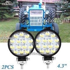 2x 4.3″ Round Flood LED WORK LIGHTS Fits Ford 2000 3000 4000 5000 5600 6610 7000