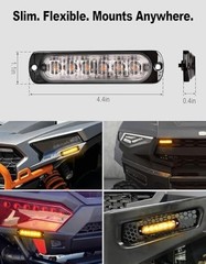 UTV Turn Signal Kit with 110dB Horn, Plug and Play, Pre-Wired UTV ATV Blinker…