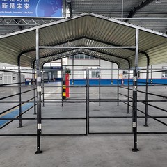 13x20ft Galvanized Livestock Shelter Metal Cattle Shed Steel Barn Horse Goat