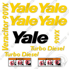 Fits Yale Veracitor GDP090VX Decal Kit Forklift – 7 YEAR OUTDOOR 3M VINYL!