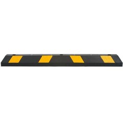 Guardian Parking Stop 4’Long Rubber Curb w/Mounting Holes Black/Yellow(Open Box)