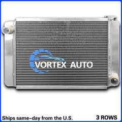 209657 Universal Aluminum Cooling Radiator Fit GM Chevy Low Profile 26″ x 16″