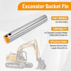 Excavator Bucket Pin 144-1013 65x413mm For Caterpillar E110B E120B 311 311B 311C
