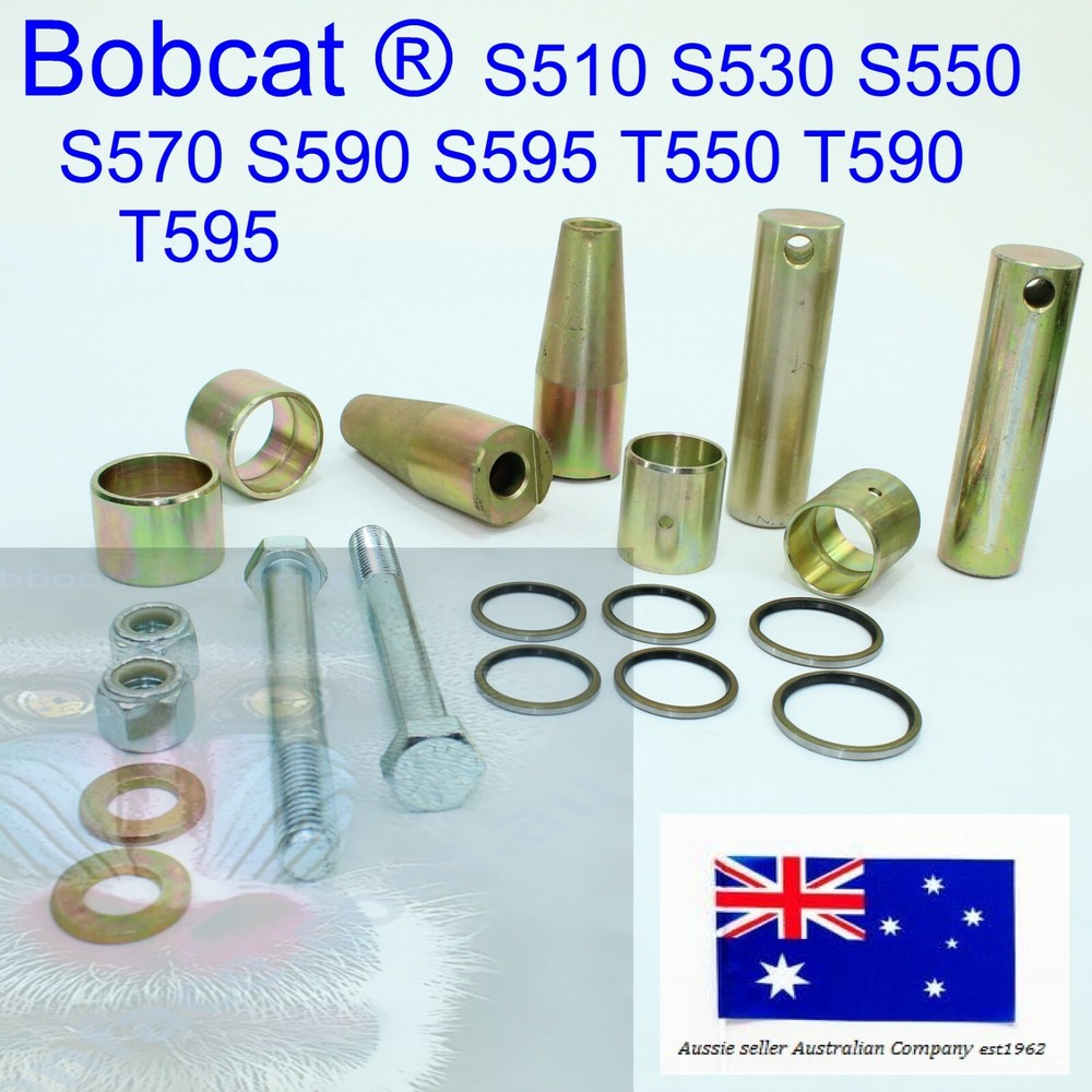 fits Bobcat Bobtach Pivot Pin Bush Bucket End Kit 7135590 6730997 6577954 S570