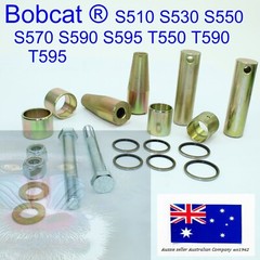 fits Bobcat Bobtach Pivot Pin Bush Bucket End Kit 7135590 6730997 S510 S530 S550