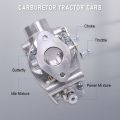 NEW Heavy Duty Carburetor For Ford Tractor 2N 8N 9N Marvel Schebler 8N9510C-HD