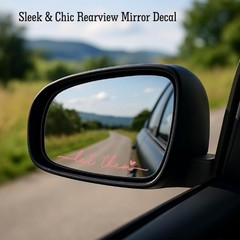 3″ x 4″ Pink Vinyl Decal Sticker for Rear View Mirror, Mental Heal Color: Pink