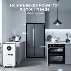 32.15kWh 2Pack 48V 314Ah LiFePO4 Battery Vertical Standing for Home Solar Backup