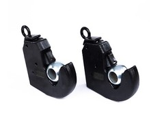2 X Category Cat 1 Tractor Lower Link Quick release Hitch ball Hook weld on end