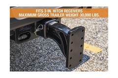 Buyers Products PM3109 Pintle Hook Mount, 4 Position Adjustable Trailer Hitch…