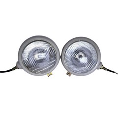 6V Pair Grey Head Light for Fits FORD 2N 8N 9N 600 800 NAA Tractor 310066F