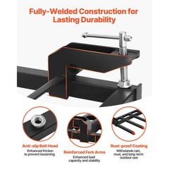 Uimoso 68.5″ Clamp-On Bucket Forks for Debris,4560lb Capacity, Heavy-Duty Design