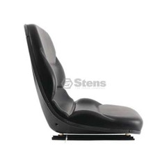 High Back Seat for Bobcat 6669135 – HD Vinyl, Steel Pan, Adjustable Sliders