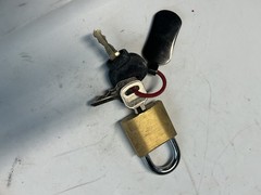 Dynapac equipment parts key chain with key,pad lock with 2 keys