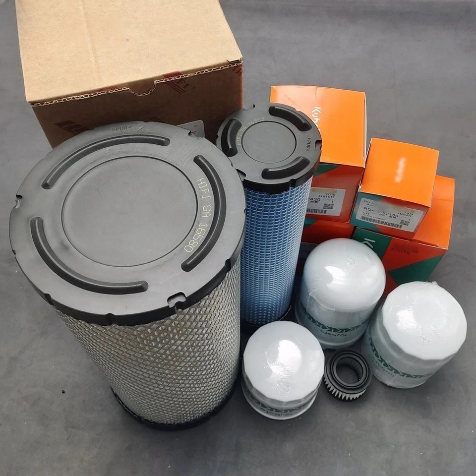 6pc Filter Maintenance Kit for Kubota SVL97-2 Compact Track Loader Skid Steer