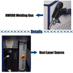 Raycus 1500W 4IN1 Handheld Continuous Laser Welder Metal Welding Machine