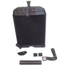 New Radiator with Cap, Hoses & Pad 2N 8N 9N Fits Ford “8N8005”