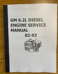 6.2 DIESEL ENGINE SERVICE MANUAL 1982-1993 CK TRUCK 6.2 AM General WORKSHOP