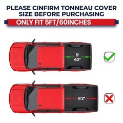 MOSTPLUS Trifold Hard Tonneau 5FT Chevy Colorado