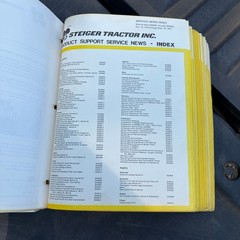 Vintage 1970s Steiger Tractor Product Support Service News & Bulletins Binder