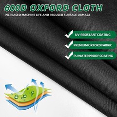Mini Open Cab Skid Steer Cover 600D Sun Rain Snow UV Protection Full Skid Steer