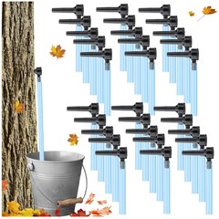 Maple Syrup Harvesting Kit – 30 Taps, 66ft Tubing, Drill Bit