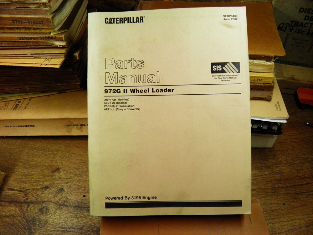 CAT Caterpillar 972G II WHEEL LOADER PARTS MANUAL ANY1-UP