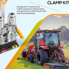 Pioneer 9500-4 Hydraulic Break-Away Coupler Kit Agricultural Tractor Clamp 1/2