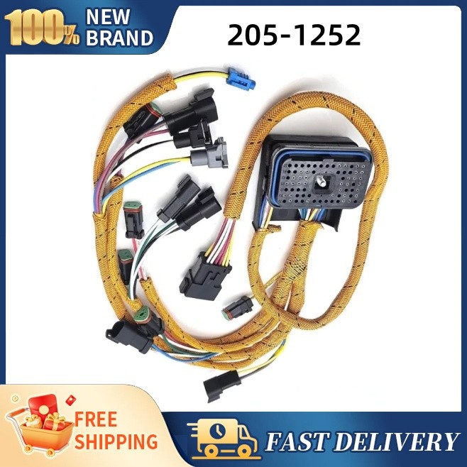 1X 205-1252 2051252 For Caterpillar 3126B 3126E 3126 Truck Engine Wiring Harness