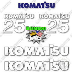 Fits Komatsu FG25HST-16 Decal Kit Forklift Decals – 7 YEAR OUTDOOR 3M VINYL!
