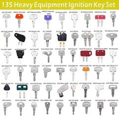 135 All-Inclusive Heavy Equipment Keys Master Set Full Coverage ConstructionKeys
