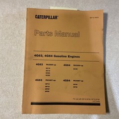 CAT Caterpillar 4G63 4G64 ENGINE PARTS MANUAL BOOK CATALOG LIST FORK LIFT TRUCK