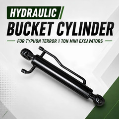 TYPHON Terror 1 Ton Mini Excavator Hydraulic Bucket Cylinder M14 Thread