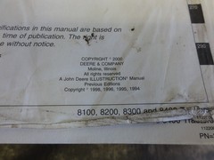 John Deere 8100 8200 8300 8400 Tractors Operation Test Technical Manual TM1576