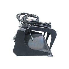 Wolfequip Mini Grapple Bucket For Skid Steer Loader Hydraulic Grab Heavy Duty
