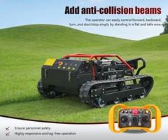 27 HP All Terrain Remote Control Off-Road Lawn Mower Adjustable Mowing Height