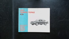 Ford Tempo Topaz Electrical Vacuum Troubleshooting Manual FPS-12124-91 1991