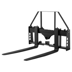 Uimoso Pallet Fork Frame Attachment with 48-inch Skid Steer Forks, 4000 lbs